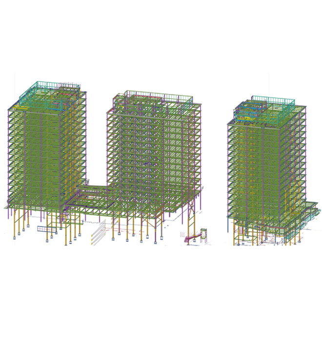 Multi storied building - 3 Towers. – Bellevue plaza